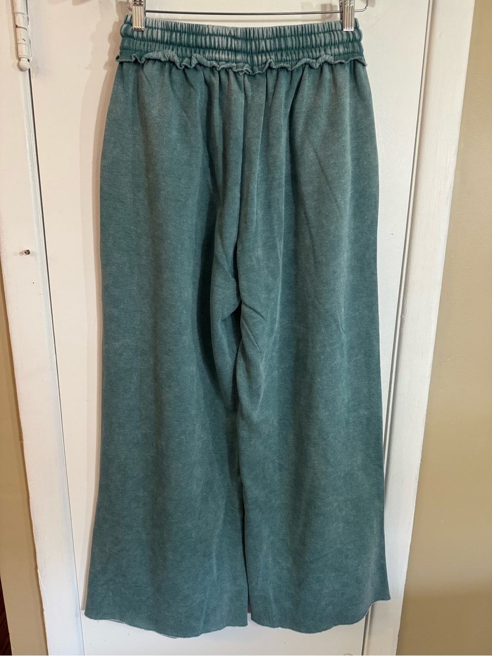 Zenana Outfitters Teal Wide-Leg Sweatpants